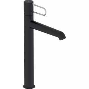 Смеситель Jacob Delafon E21030-CP-BL для раковины, высокий, д/клапан, черный/хром