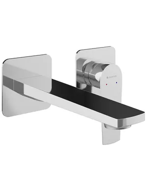 Смеситель для раковины Aqueduto LIN0400 встраиваемый, однозахватный, излив 193мм, цвет: хром