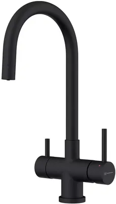 Смеситель для мойки Omoikiri GB нержав.сталь, с краном для питьевой воды, цвет графит 4994354