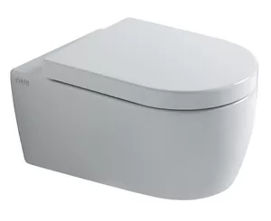 Унитаз подвесной Cielo SMVSNWK 350х530х270 безободковый, цвет: белый глянец