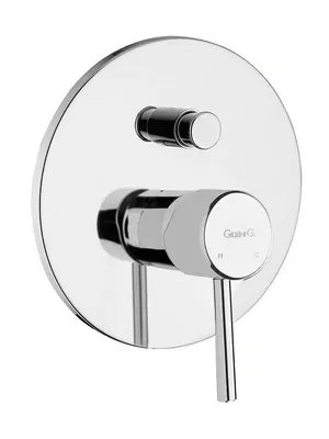Смеситель для душа Giulini Futuro встраиваемый, с переключателем на 2 потребителя, хром F6563