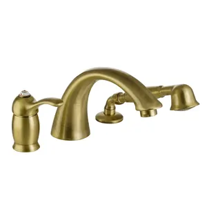 Смеситель на борт ванны Migliore SWAROVSKI на 3 отверстия, бронза ML.-1950K.BR