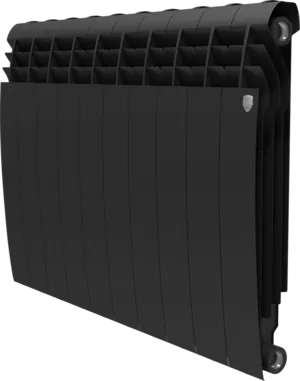 Радиатор биметаллический, 10 секций ROYAL THERMO Noir Sable ВШГ:574х800х87 1710Вт черный