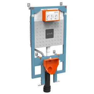 Инсталляция Vitra 768-5800-01 для унитазов, система смыва 3/6 л, глубина уст. 9-12 см, крепления