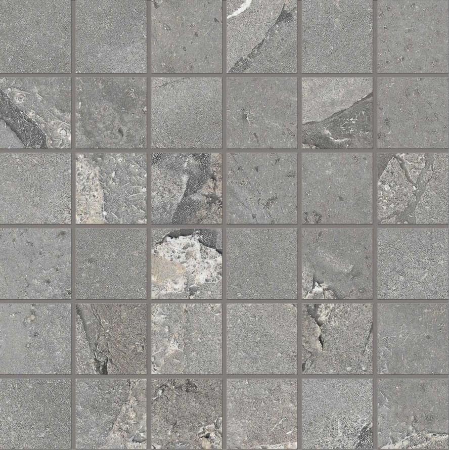 фон Unique Intensity Mosaico 5X5 Cobblestone Grey 30x30