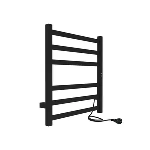 Полотенцесушитель Indigo б/п 600х500 (таймер,скр.монт) черный муар. LСLOKS3E60-50BRRt