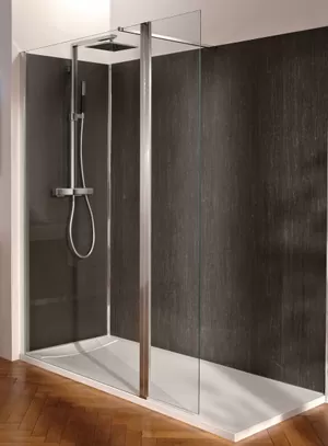 Душевая стенка Jacob Delafon (1000х2000) с боковой поворотной панелью, стекло прозрач/хром