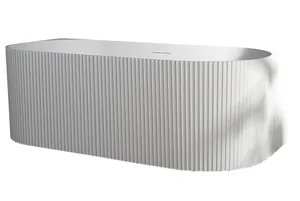 Ванна акриловая Abber (1700х800) пристенная, слив-перелив, белая AB9330-1.7