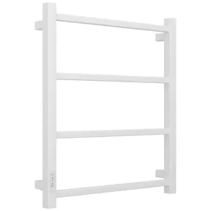 Полотенцесушитель электрический СТИЛЬЕ ФОРМАТ-26 600х500, матовый белый, ТЭН слева, 30527-6050