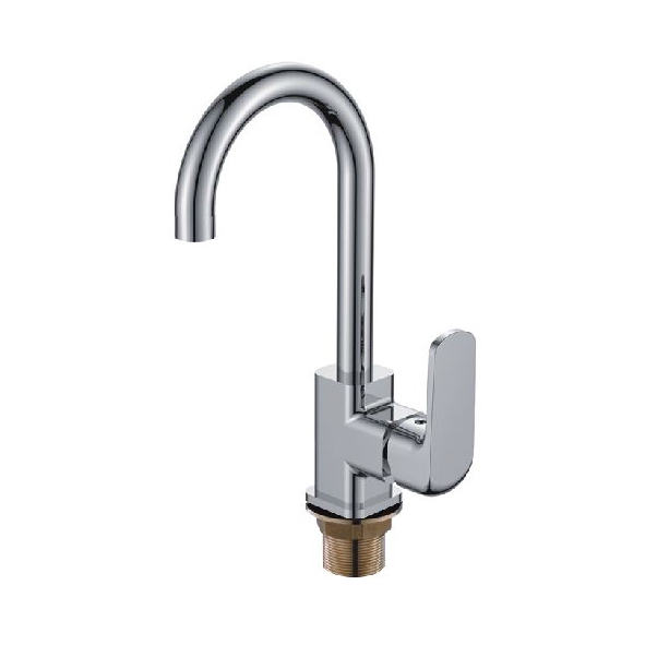 Смеситель Ledemе Н44 для кухни, поворотный излив, однозахватный, хром L4044-2