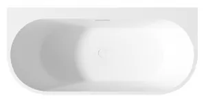 Ванна акриловая Abber (1700х780) пристенная, слив-перелив, белая AB9310