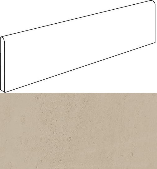 Wise Sand Battiscopa 60X7.2 матовая