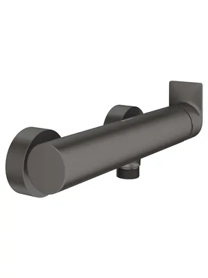 Смеситель для душа Aqueduto GEO0745 настенный, однозахватный, без излива, сталь оружейная