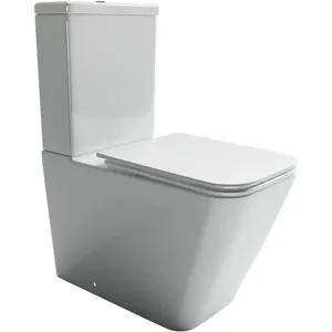 Унитаз-компакт Ceramicanova 840х380х640 безободковый, сиденье микролифт, белый CN1803