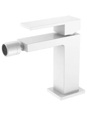 Смеситель Boheme 476-MW для биде, на 1 отверстие, однозахватный, белый мат