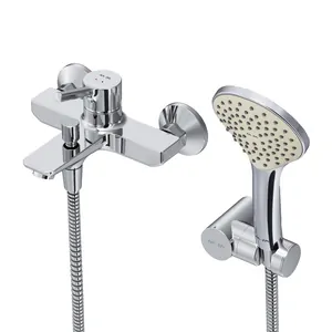 Смеситель AM.PM S для ванны/душа, излив 164мм, душевой набор, хром F85B15000