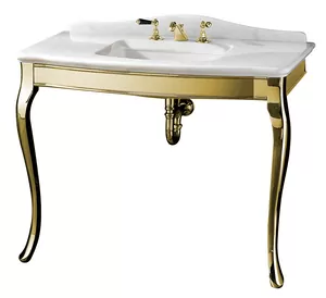 Раковина с консолью DEVON&DEVON (1080х582х935) светлое золото DEJACQ1FBIOTTR