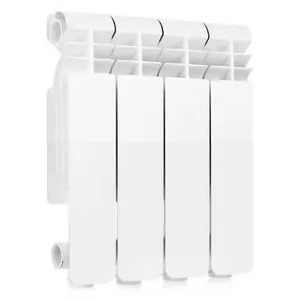 Радиатор алюминиевый GLOBAL 350, 4 секции ВШГ:429х320х80 524 Ватт, белый