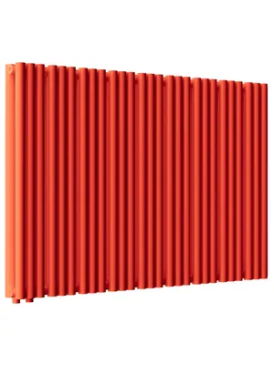 Радиатор стальной Empatiko V LR2 двухтруб 1072х536х122 27 сек НЗ.подкл, 3124Вт, Friendly Red