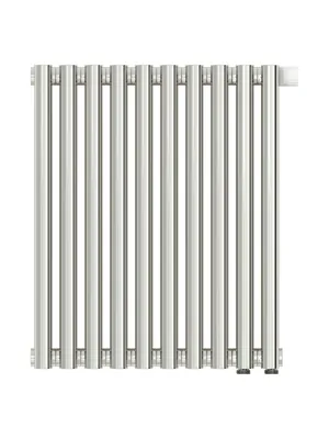 СУНЕРЖА Дизайн радиатор 500х450 (10 секц) нерж.сталь, EU50 левое/правое, 3/4", 00-0312-5010