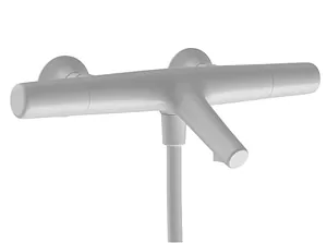 Смеситель для ванны/душа CISAL VIT210104Q термостатический, короткий излив, белый мат