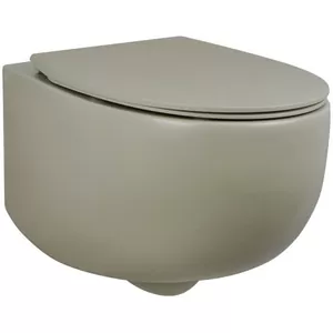 Унитаз подвесной AeT Italia 365x380x530 безободковый бежевый матовый S555T0R0V6131