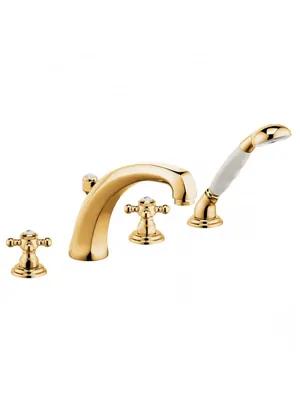 Смеситель KLUDI для ванны и душа, четырехсекционный (золото) 515244520