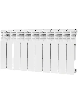 Радиатор биметаллический ROMMER 350 10 секций, RBM-1210-035010