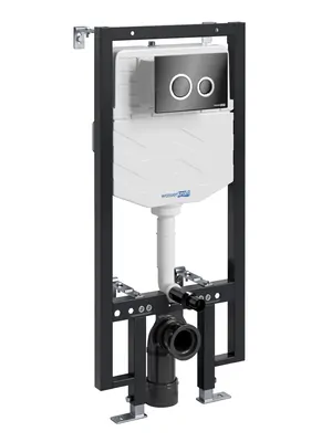 Инсталляция для унитаза WasserKRAFT с клавишей смыва, цвет: черный 56TLT.010.ME.PB01