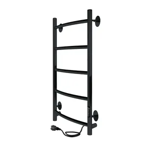 Полотенцесушитель Indigo Lux б/п (electro) 800х400 (таймер, скр.монтаж, унив.подкл) черный муар LCALE80-40BRRt