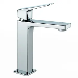 Смеситель для раковины Paini однозахватный без донного клапана, излив 132мм, хром RTCR205