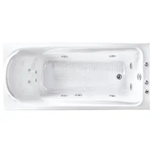 Ванна прямоугольная BACH 150х72 Система 3"А", гидромассаж+спинной, каркас