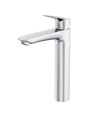 Смеситель для раковины ESKO KG25 однозахватный, фиксир. излив, на 1 отверстие, хром