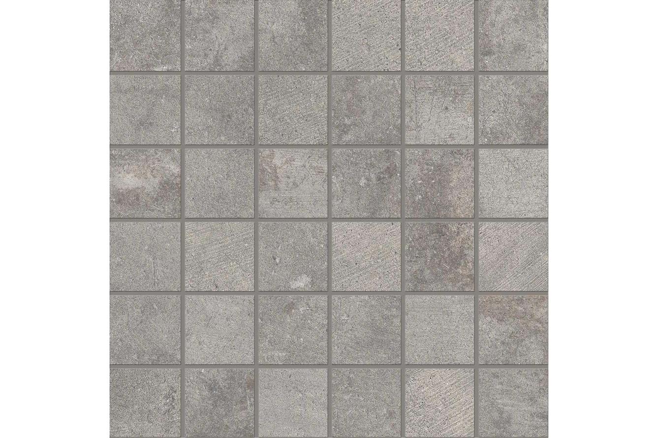мозаика Fabrika Mosaico 5X5 Grey Silktech 30x30