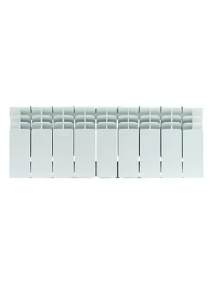 Радиатор STOUT 200 9 секций, биметаллический, боковое подключение, белый SRB-3310-020009