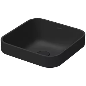 Раковина DURAVIT 400х400 антигрязевое покрытие WG, антрацит матовый 23594013001