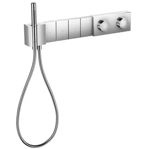 Смеситель Axor 46720000 для душа термостат, на 4 потребителя, внешняя часть, хром