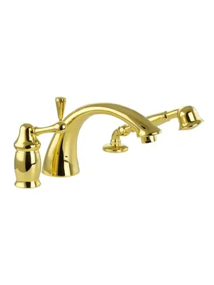 Смеситель на борт ванны Migliore на 3 отверстия, золото ML.MAY-8950.DO