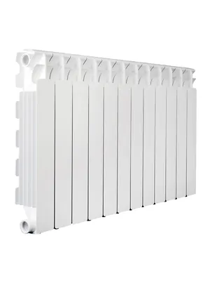 Радиатор алюминиевый Fondital 350/100 (97х407) боковое подкл, белый 12 сек, 1647,6 Ватт