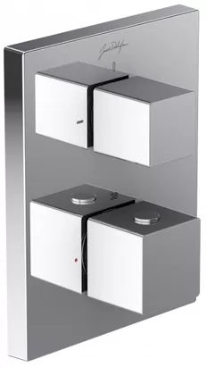 Смеситель Jacob Delafon E98733-CP/E75391-CP термостатический для ванны/душа, встраиваемый,внешн. часть