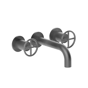 Смеситель для раковины Fantini 47P5P010B встраиваемый, двухзахватный Matt Gun Metal