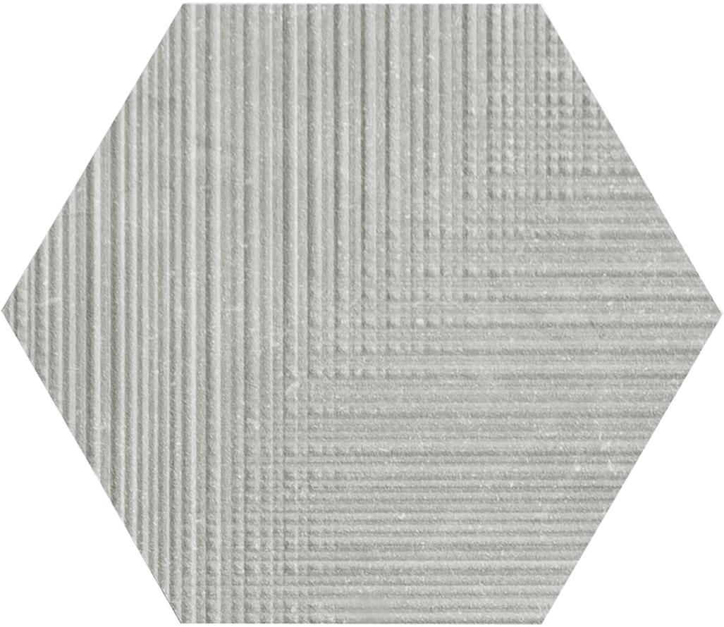декор Eureka Tartan Esagona Grigio 22x19.3