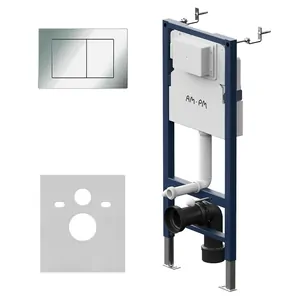 Инсталляция AM.PM для подвесного унитаза, с клавишей S хром I012709.0251