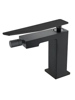 Смеситель Boheme 146-BB.2 для биде, на 1 отверстие, однозахватный, чёрный