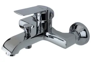 Смеситель для ванны/душа ESKO DB 54 настенный, однозахватный, короткий излив, цвет: хром