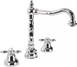 Смеситель CEZARES -BLS2-01 для умывальника, 3 отверстия, с донным клапаном, хром