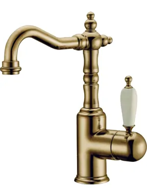 Смеситель Boheme Ripresa 302 для раковины, на 1 отверстие, однозахватный, бронза