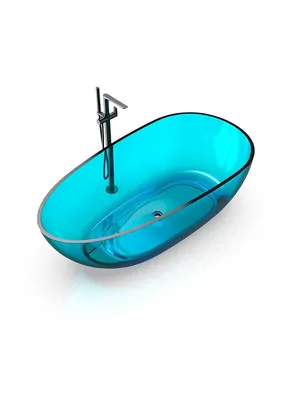 Ванна отдельностоящая Knief EGG Shape (1690х850х540) из полимерного материала, цвет: 02 Deepsky blue, 0700-010-02