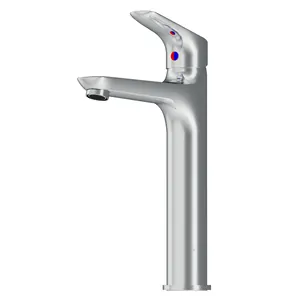 Смеситель Damixa /Jupiter для умывальника высокий, однозахватный, хром 770250000/770250001