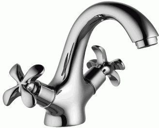 Смеситель для раковины Lemark LM0106C двухзахватный, хром